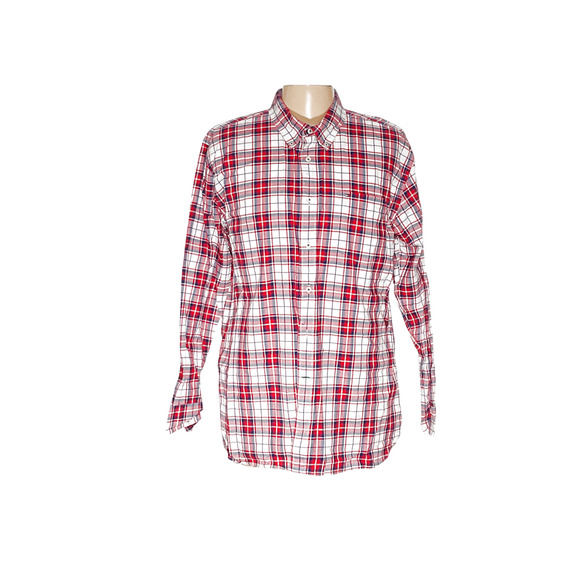 Tommy Hilfiger Red XL Men's Button-Down Shirt - Picture 1 of 4
